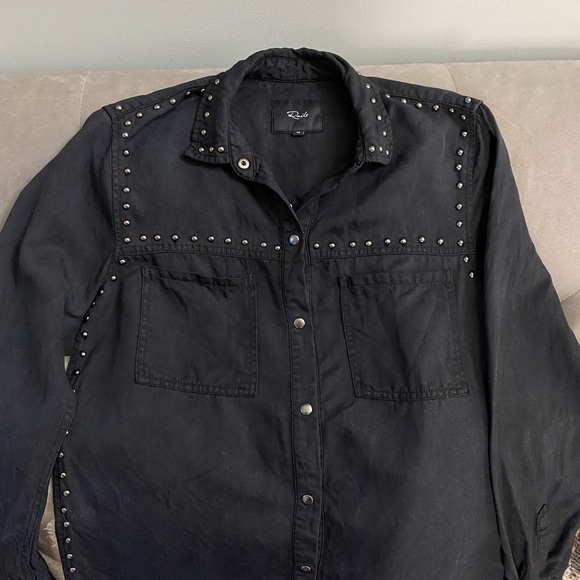 {Rails} Studded Chambray Shirt Dress - Picture 2 of 7